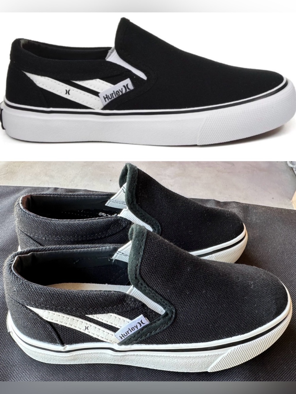 Hurley Kenji Toddler Boys Slip On Canvas Shoes